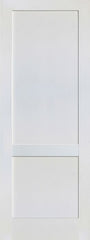 WDMA 24x80 Door (2ft by 6ft8in) Interior Barn Paint grade 2-Panel Solid Shaker Style White Single Door SH-17 1