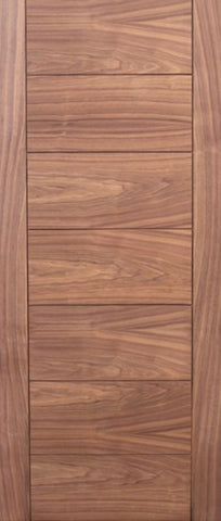 WDMA 24x80 Door (2ft by 6ft8in) Interior Swing Walnut Contemporary Modern Single Door MD 15 1