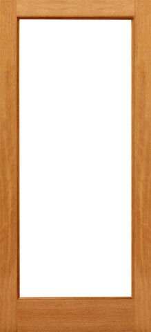 WDMA 24x80 Door (2ft by 6ft8in) Interior Swing Mahogany 1-lite Brazilian Wood IG Glass Single Door 1