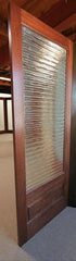 WDMA 24x84 Door (2ft by 7ft) Interior Swing Mahogany Contemporary Single Door 1-Lite FG-2 Small Wave Glass 6