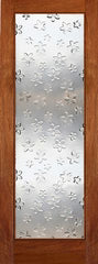 WDMA 24x84 Door (2ft by 7ft) Interior Swing Mahogany Single Door 1-Lite FG-8 Blooming Glass 1