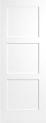 WDMA 24x96 Door (2ft by 8ft) Interior Barn Smooth 96in Birkdale 3 Panel Shaker Solid Core Single Door|1-3/8in Thick 1