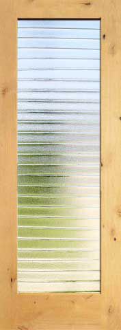 WDMA 24x96 Door (2ft by 8ft) Interior Barn Knotty Alder Modern Single Door 1-Lite FG-7 Deco Bars Glass 1