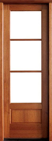 WDMA 24x96 Door (2ft by 8ft) French Swing Mahogany Alexandria TDL 3 Lite Single Door 1