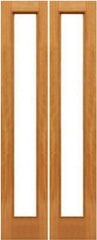 WDMA 28x96 Door (2ft4in by 8ft) Interior Barn Mahogany 1-lite French Door Solid Wood 1
