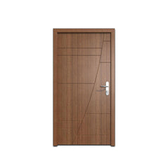 China WDMA 30 X 79 36 X 80 48 Inches European Exterior Fire Rated MDF Board HDF Wood Walnut Veneer Door