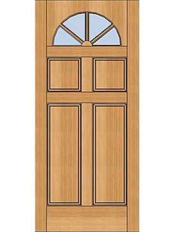 WDMA 30x80 Door (2ft6in by 6ft8in) Exterior Fir 1-3/4in Fan Light Doors 1