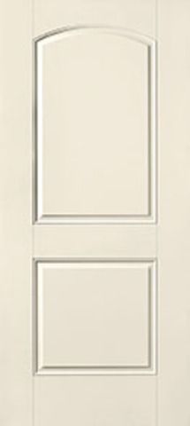 WDMA 30x80 Door (2ft6in by 6ft8in) Exterior Smooth 2 Panel Soft Arch Star Single Door 1