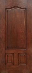 WDMA 30x80 Door (2ft6in by 6ft8in) Exterior Mahogany Three Panel Single Entry Door 1