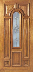 WDMA 30x80 Door (2ft6in by 6ft8in) Exterior Mahogany Ironbark Single Door w/ C Glass 1