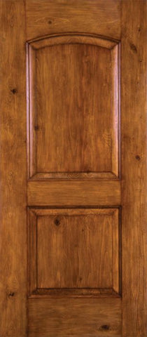 WDMA 30x80 Door (2ft6in by 6ft8in) Exterior Knotty Alder Alder Rustic Plain Panel Single Entry Door 1