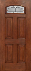 WDMA 30x80 Door (2ft6in by 6ft8in) Exterior Mahogany Camber Top Single Entry Door TP Glass 1