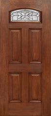 WDMA 30x80 Door (2ft6in by 6ft8in) Exterior Mahogany Camber Top Single Entry Door CD Glass 1