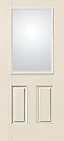 WDMA 30x80 Door (2ft6in by 6ft8in) Exterior Smooth fiberglass Impact Door 6ft8in 1/2 Lite Low-E 1