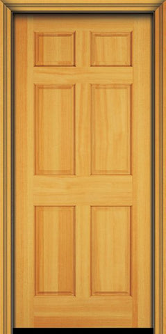 WDMA 30x96 Door (2ft6in by 8ft) Exterior Fir 96in 6 Panel Single Door 1