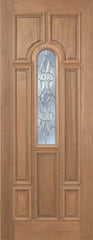 WDMA 30x96 Door (2ft6in by 8ft) Exterior Mahogany Revis Single Door w/ L Glass - 8ft Tall 1