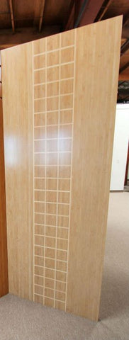 WDMA 30x96 Door (2ft6in by 8ft) Interior Barn Bamboo BM-1 Avanti Flush Panel Inlay Modern Single Door 3