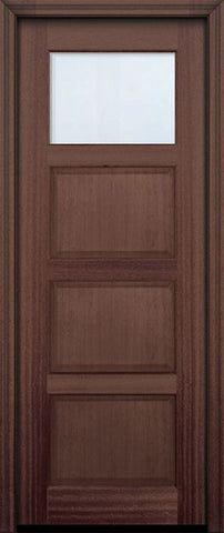 WDMA 30x96 Door (2ft6in by 8ft) Exterior Mahogany 96in 1 lite TDL Continental DoorCraft Door w/Bevel IG 2