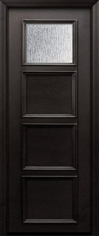 WDMA 30x96 Door (2ft6in by 8ft) Exterior 96in ThermaPlus Steel 1 Lite 3 Panel Continental Door w/ Textured Glass 1