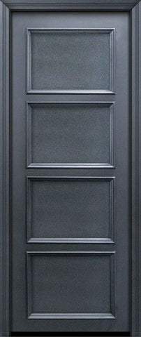 WDMA 30x96 Door (2ft6in by 8ft) Exterior 96in ThermaPlus Steel 4 Panel Solid Continental Door 1