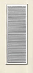 WDMA 32x80 Door (2ft8in by 6ft8in) Exterior Smooth Fiberglass Impact Door Full Lite With Stile Lines ODL Raise/Tilt 6ft8in 1