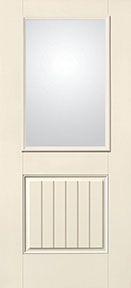 WDMA 32x80 Door (2ft8in by 6ft8in) Exterior Smooth Fiberglass Impact Door 6ft8in 1/2 Lite Low-E 1