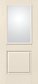 WDMA 32x80 Door (2ft8in by 6ft8in) Exterior Smooth Fiberglass Impact Door 6ft8in 1/2 Lite Low-E 1