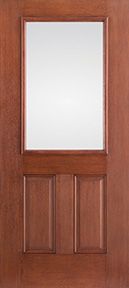 WDMA 32x80 Door (2ft8in by 6ft8in) Exterior Mahogany Fiberglass Impact Door 6ft8in 1/2 Lite Low-E 1