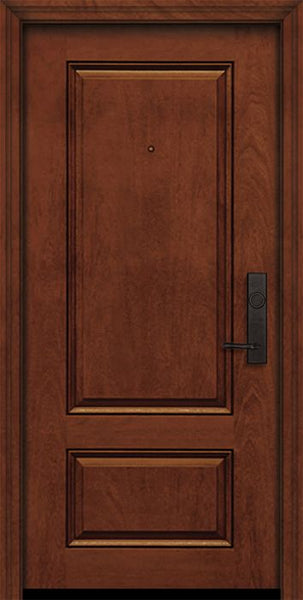 WDMA 32x80 Door (2ft8in by 6ft8in) Exterior Mahogany IMPACT | 80in 2 Panel Square Door 1
