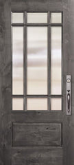 WDMA 32x80 Door (2ft8in by 6ft8in) Exterior Knotty Alder 80in 2/3 Lite Marginal 9 Lite SDL Estancia Alder Door 1