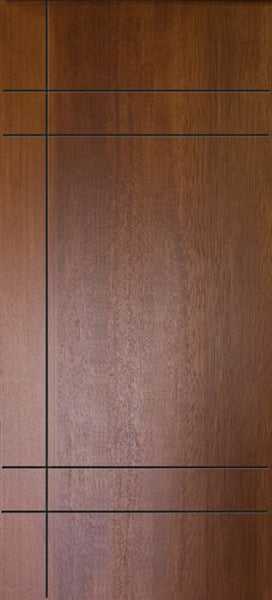WDMA 32x80 Door (2ft8in by 6ft8in) Exterior Mahogany 80in Inglewood Contemporary Door 1