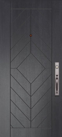 WDMA 32x80 Door (2ft8in by 6ft8in) Exterior Mahogany 80in Lynnwood Contemporary Door 1