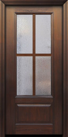 WDMA 32x80 Door (2ft8in by 6ft8in) Patio Cherry IMPACT | 80in 3/4 Lite 1 Panel 4 Lite SDL Door 1