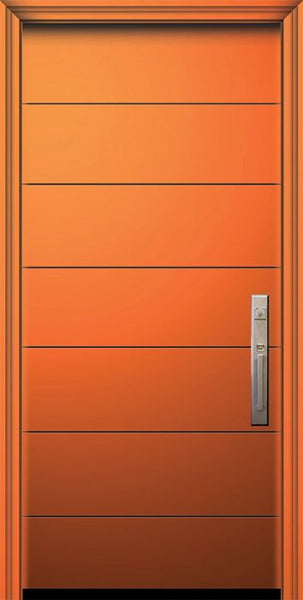 WDMA 32x80 Door (2ft8in by 6ft8in) Exterior Smooth IMPACT | 80in Westwood Contemporary Door 1