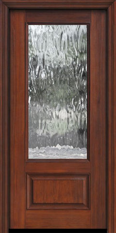 WDMA 32x80 Door (2ft8in by 6ft8in) Exterior Cherry IMPACT | 80in 3/4 Lite Privacy Glass Door 1