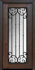WDMA 32x80 Door (2ft8in by 6ft8in) Exterior Cherry IMPACT | 80in Full Lite Valencia Door 1