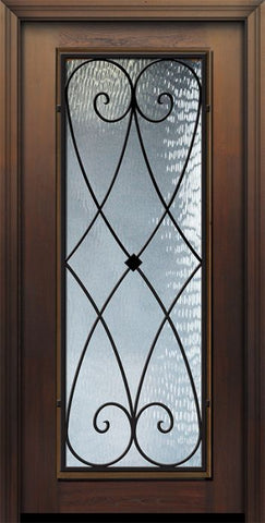 WDMA 32x80 Door (2ft8in by 6ft8in) Exterior Cherry IMPACT | 80in Full Lite Charleston Door 1