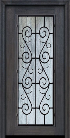 WDMA 32x80 Door (2ft8in by 6ft8in) Exterior Cherry IMPACT | 80in Full Lite St Charles Door 1