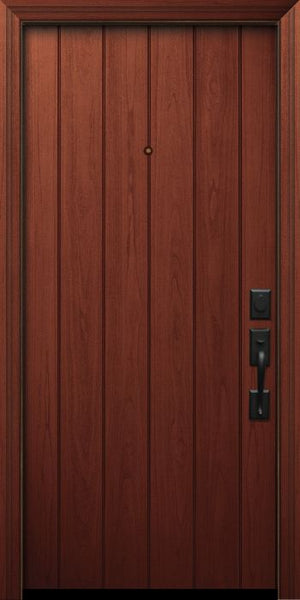 WDMA 32x80 Door (2ft8in by 6ft8in) Exterior Mahogany IMPACT | 80in Plank Door 1
