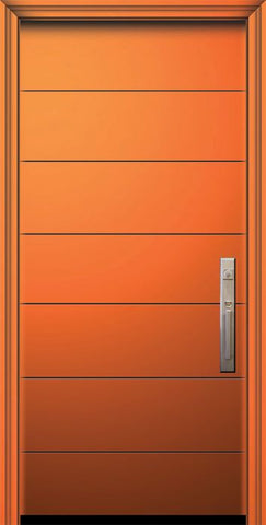 WDMA 32x80 Door (2ft8in by 6ft8in) Exterior Smooth 80in Westwood Solid Contemporary Door 1