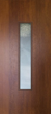 WDMA 32x80 Door (2ft8in by 6ft8in) Exterior Mahogany 80in Malibu Contemporary Door w/Textured Glass 1