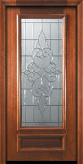 WDMA 32x80 Door (2ft8in by 6ft8in) Exterior Mahogany 80in 3/4 Lite Courtlandt Door 2