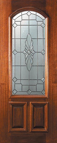 WDMA 32x80 Door (2ft8in by 6ft8in) Exterior Mahogany 80in Versailles Arch Lite Door 1