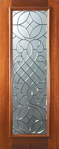 WDMA 32x80 Door (2ft8in by 6ft8in) Exterior Mahogany 80in Full Lite Savoy Door 1