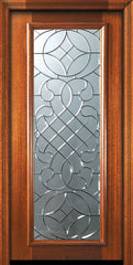 WDMA 32x80 Door (2ft8in by 6ft8in) Exterior Mahogany 80in Full Lite Savoy Door 2