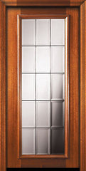 WDMA 32x80 Door (2ft8in by 6ft8in) Exterior Mahogany 80in Full Lite French Door 2
