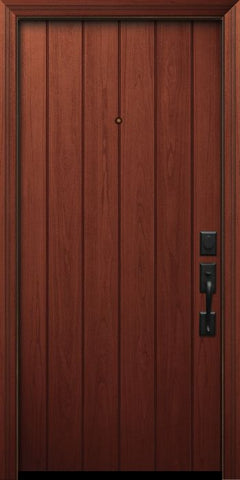 WDMA 32x80 Door (2ft8in by 6ft8in) Exterior Mahogany 80in Plank Door 1