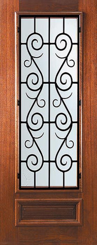 WDMA 32x80 Door (2ft8in by 6ft8in) Exterior Mahogany 80in 3/4 Lite St. Charles Door 1