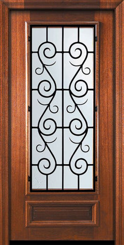 WDMA 32x80 Door (2ft8in by 6ft8in) Exterior Mahogany 80in 3/4 Lite St. Charles Door 2