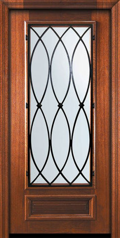 WDMA 32x80 Door (2ft8in by 6ft8in) Exterior Mahogany 80in 3/4 Lite La Salle Door 2